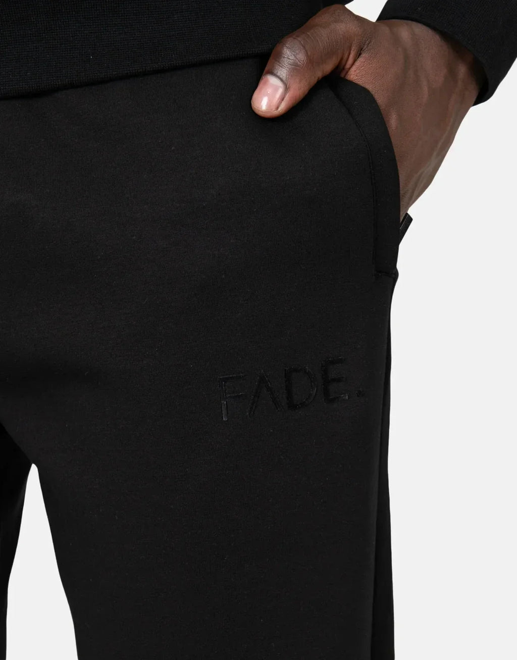Fade Essential Slim Fit Black Sweatpants - view 5