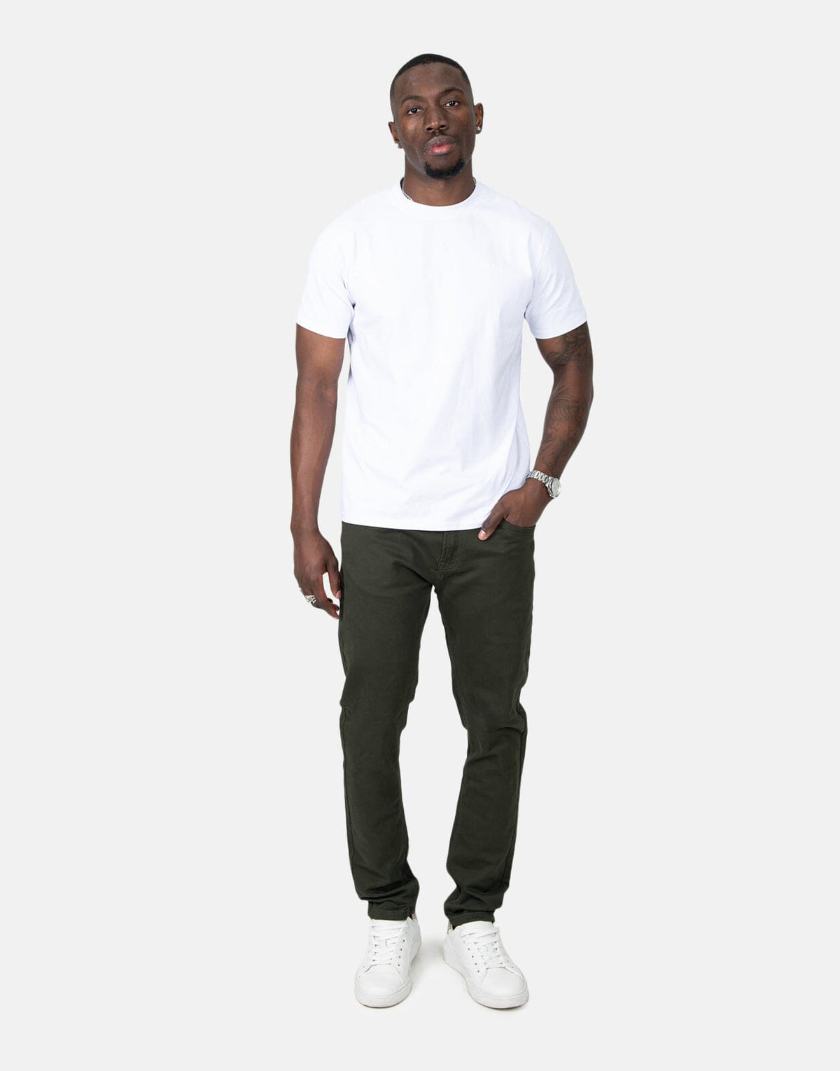 Fade Flex Moss Green Jeans - view 7