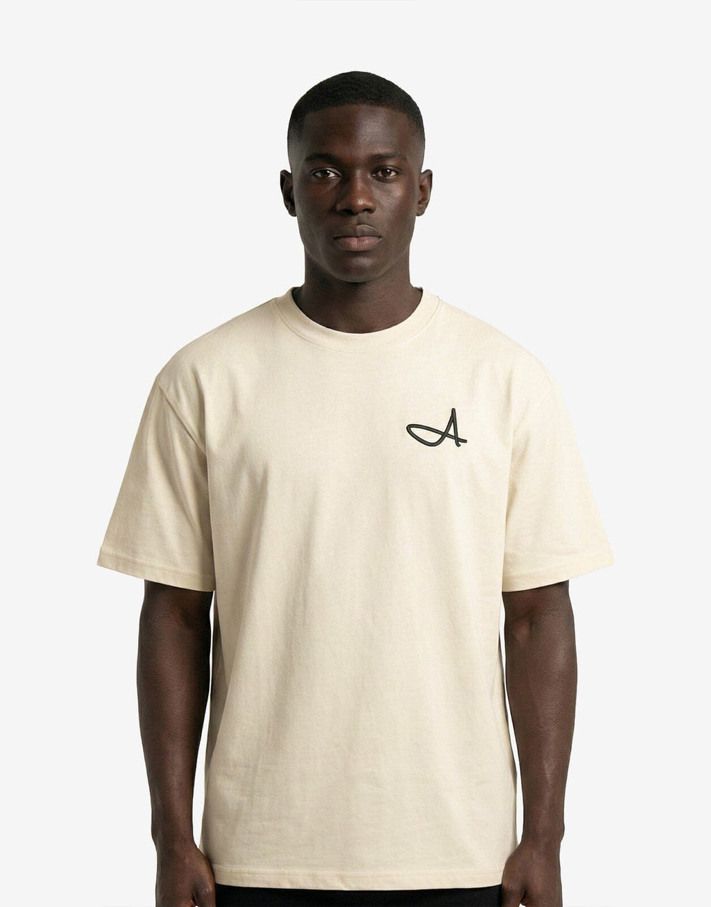 Fade Signature A Boxy Off-White White T-Shirt
