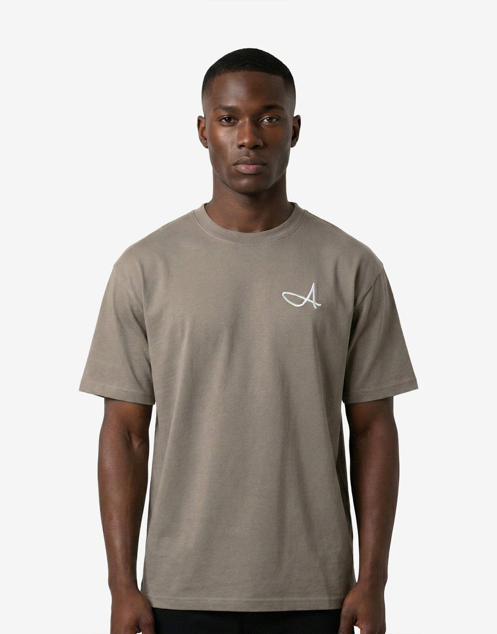 Fade Signature A Boxy Taupe T-Shirt