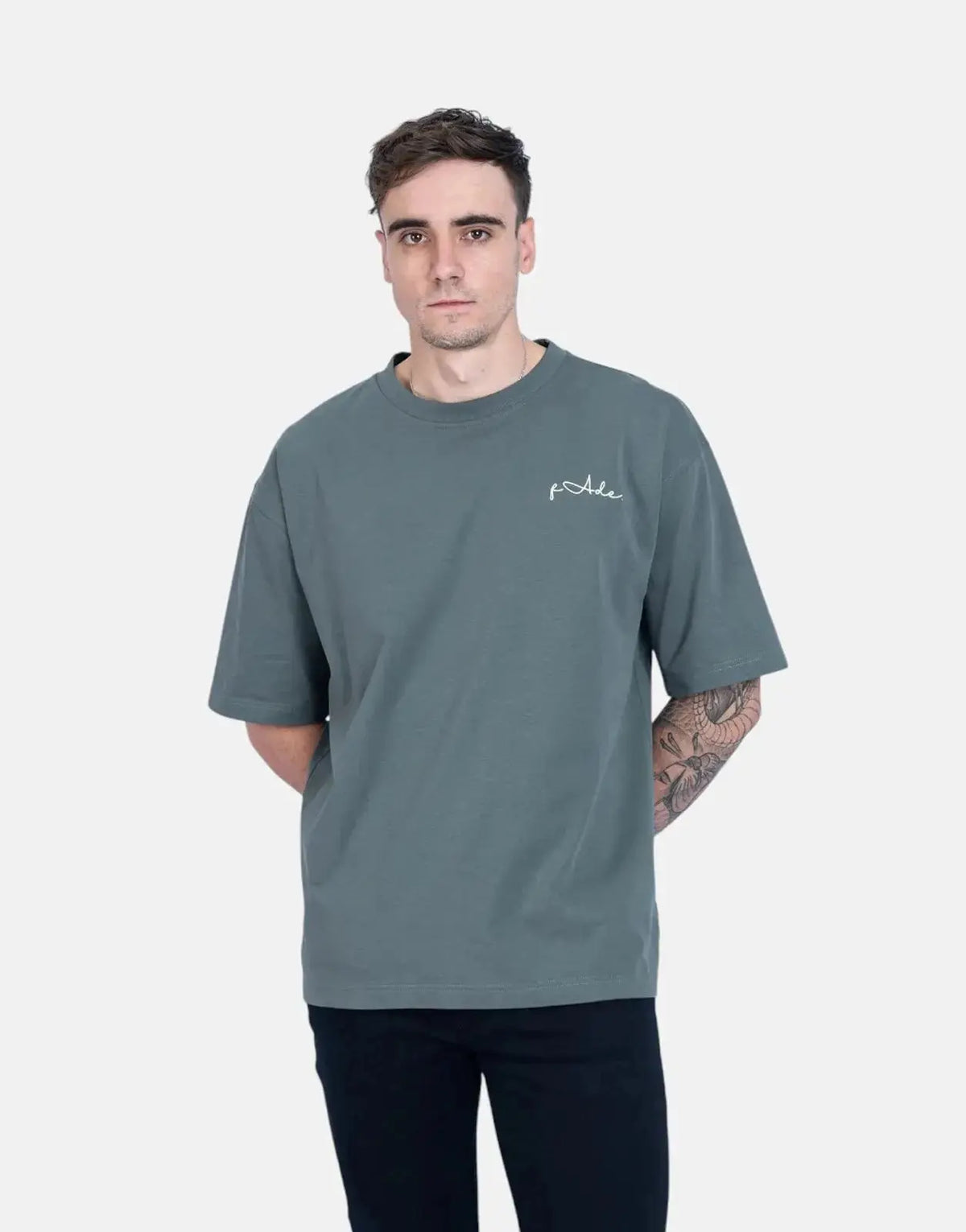 Fade Signature Boxy Green T-Shirt