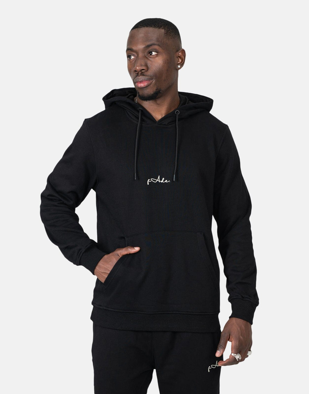 Fade Signature Hooded Sweatshirt Black