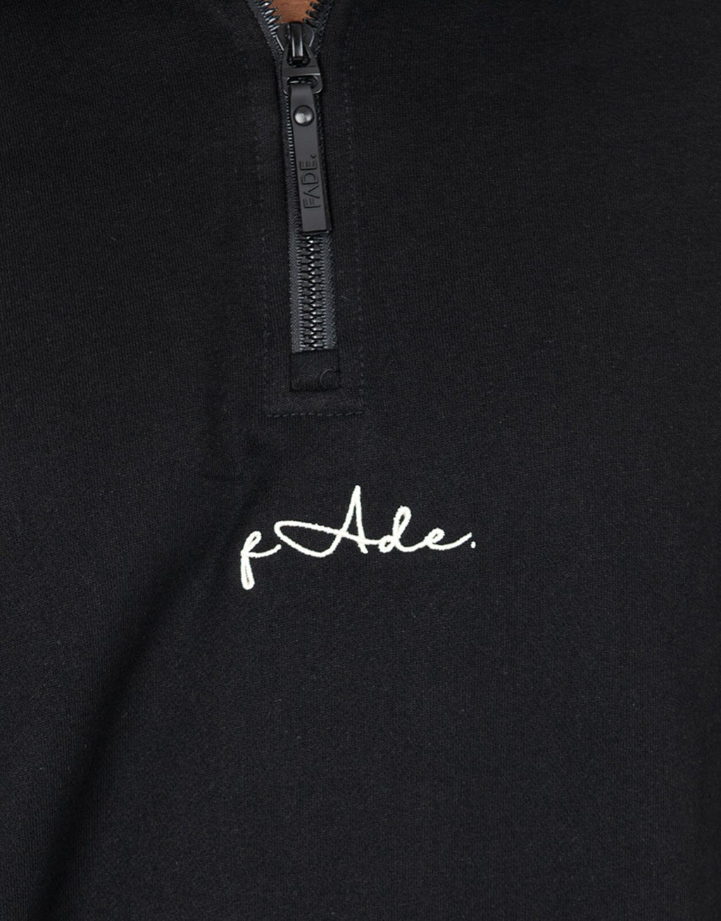 Fade Signature Quarterzip Sweatshirt Black - view 4