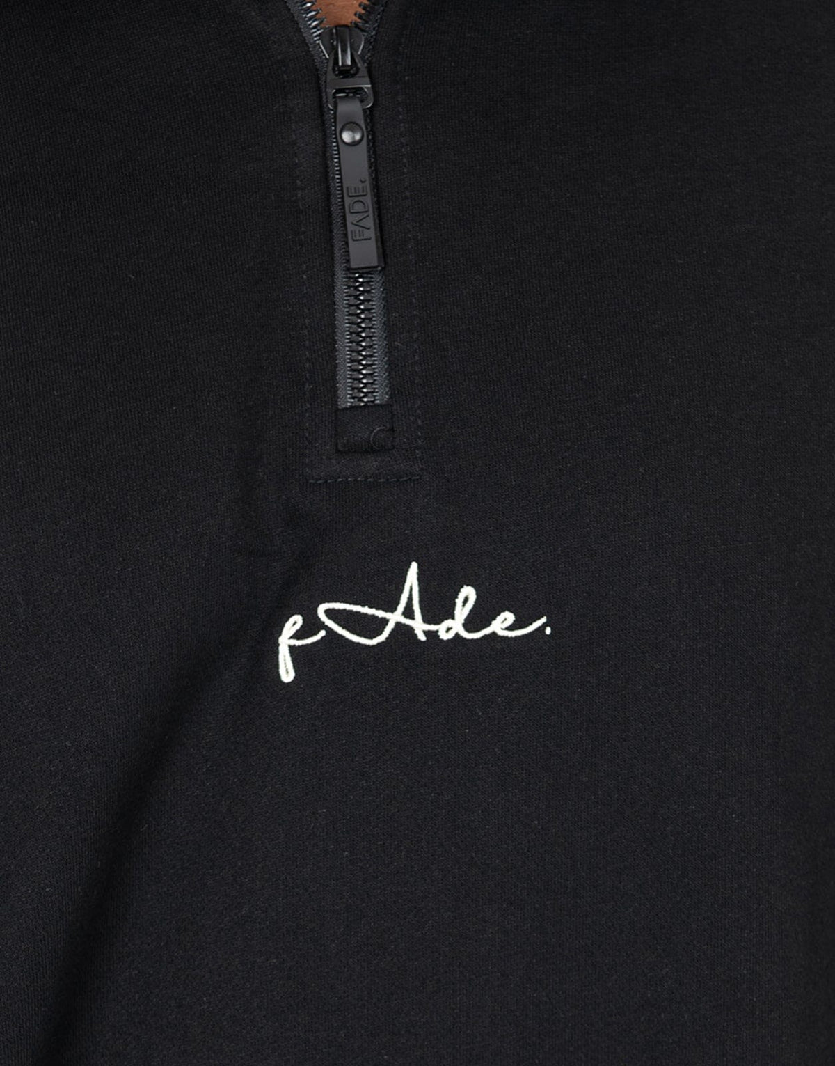 Fade Signature Quarterzip Sweatshirt Black - view 4