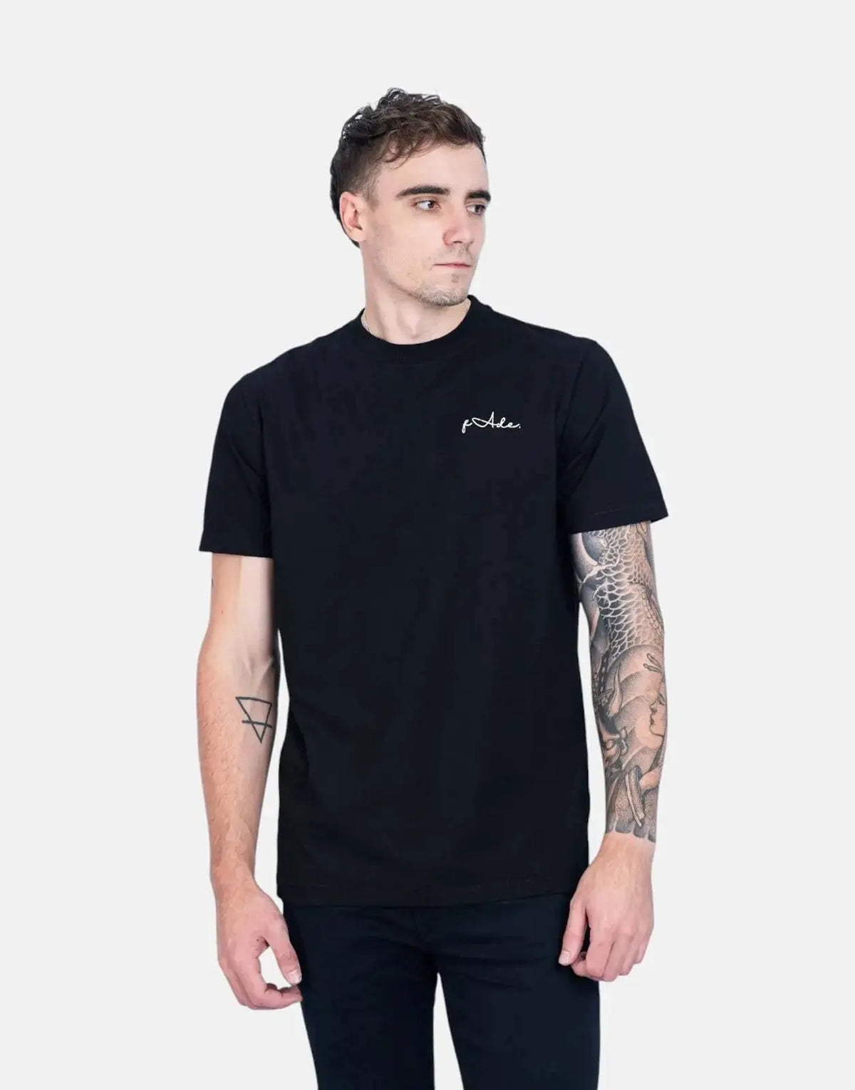 Fade Signature Slim Black T-Shirt