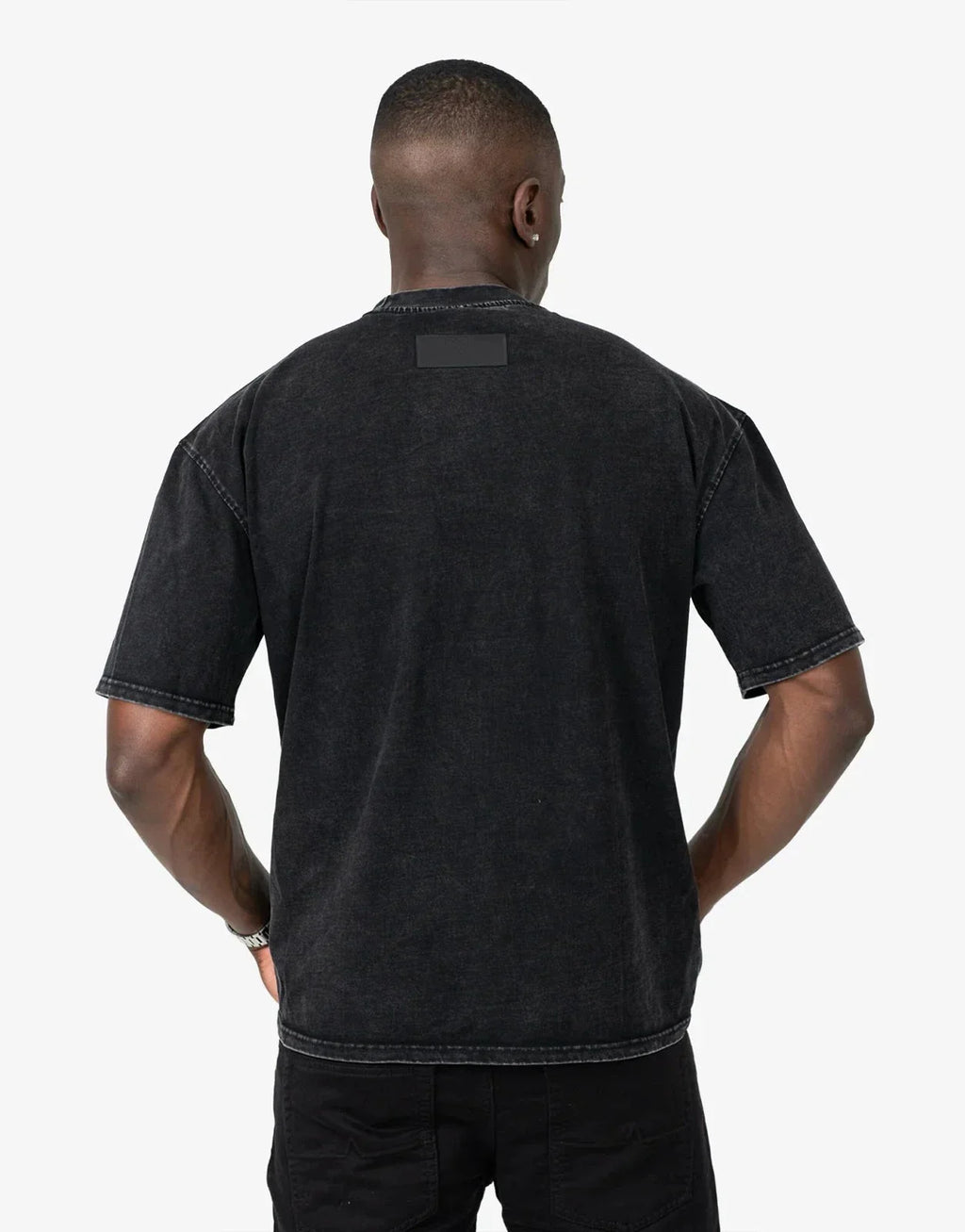 Fade Signature Washed Boxy Fit Grey T-Shirt - view 2