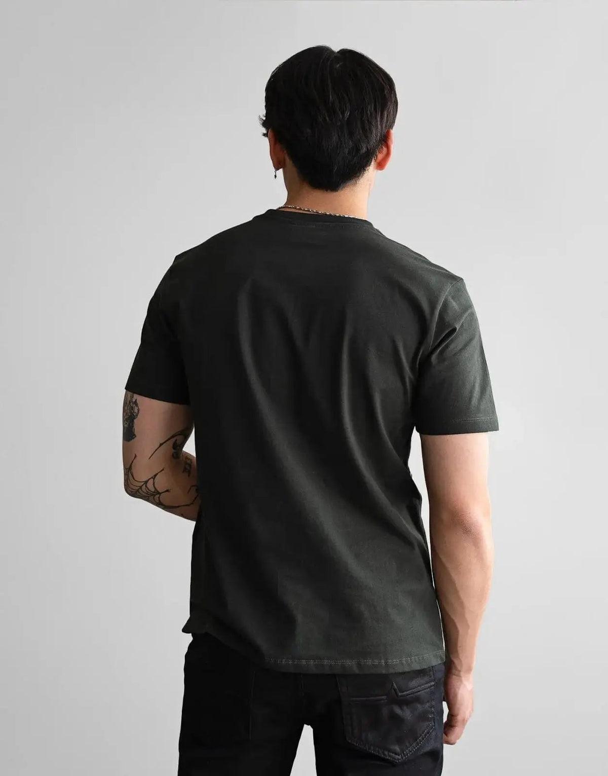 Fade Essential V-Neck Green T-Shirt - view 2