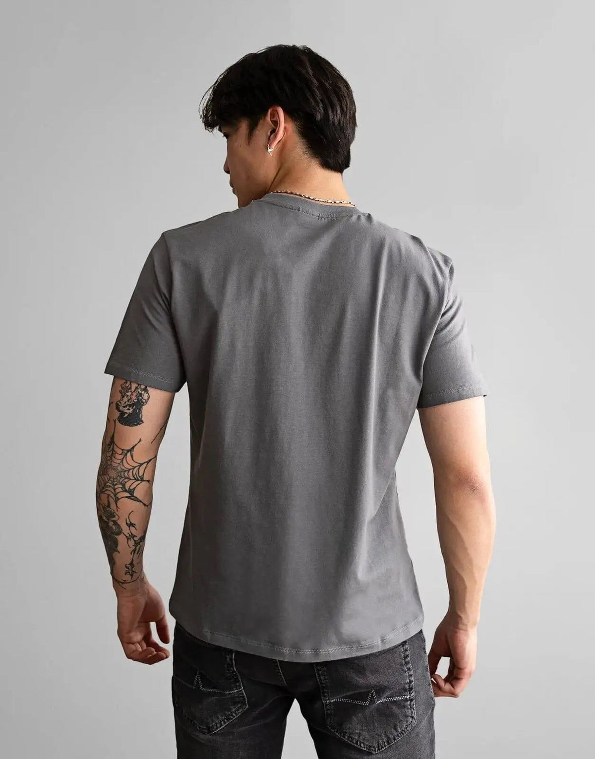 Fade Essential V-Neck Grey T-Shirt - view 2