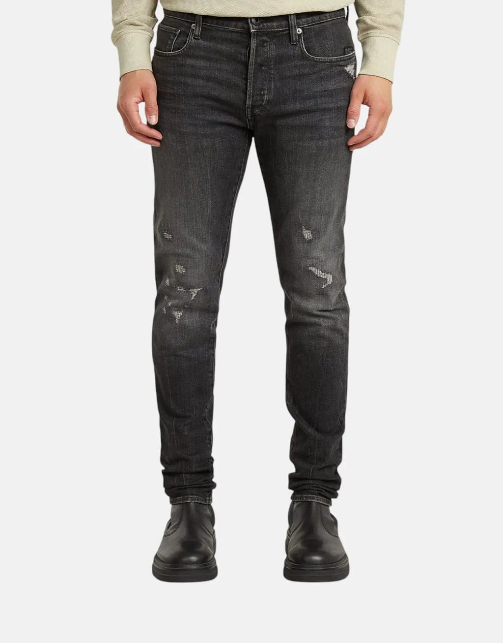 G-Star RAW 3301 Slim Worn Black Metal Jeans
