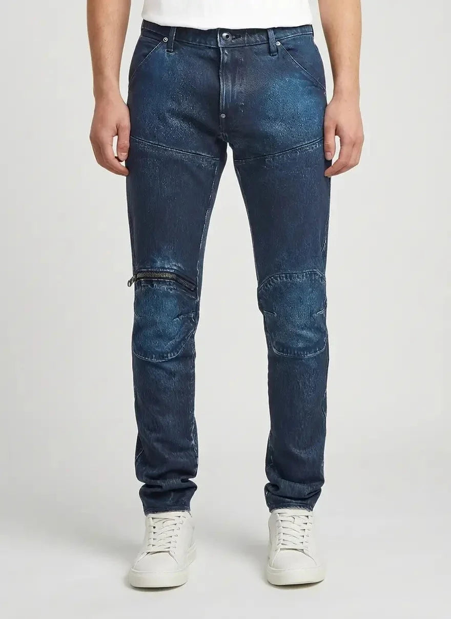 G-Star RAW 5620 3D Zip Knee Faded Cerulean Skinny Jeans - view 5