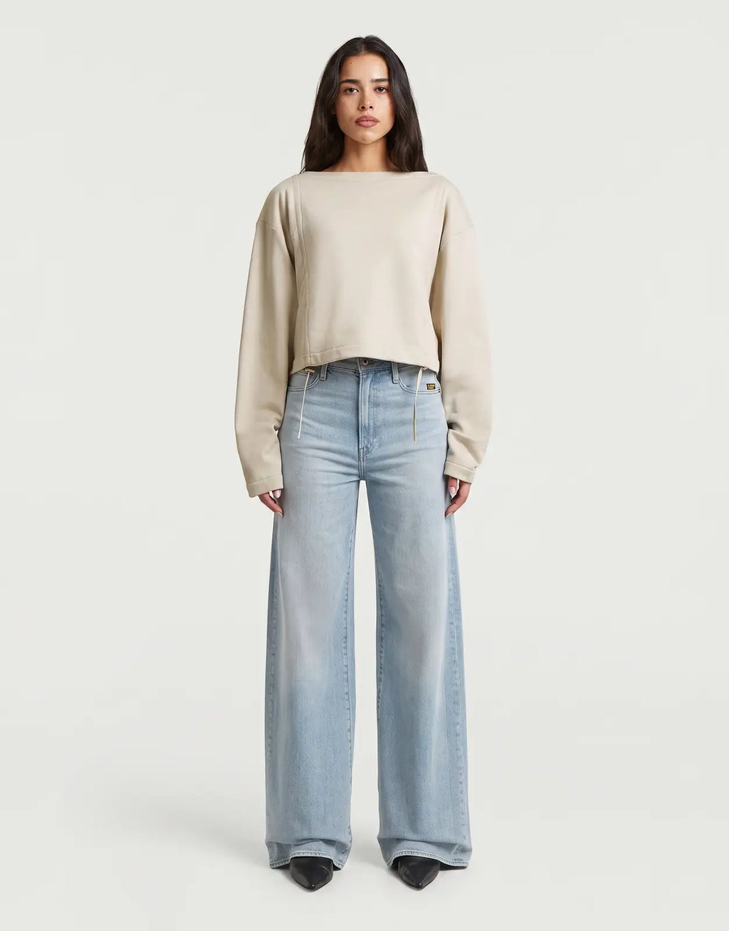 G-Star RAW Adjustable Strings Whitebait Sweatshirt - view 3