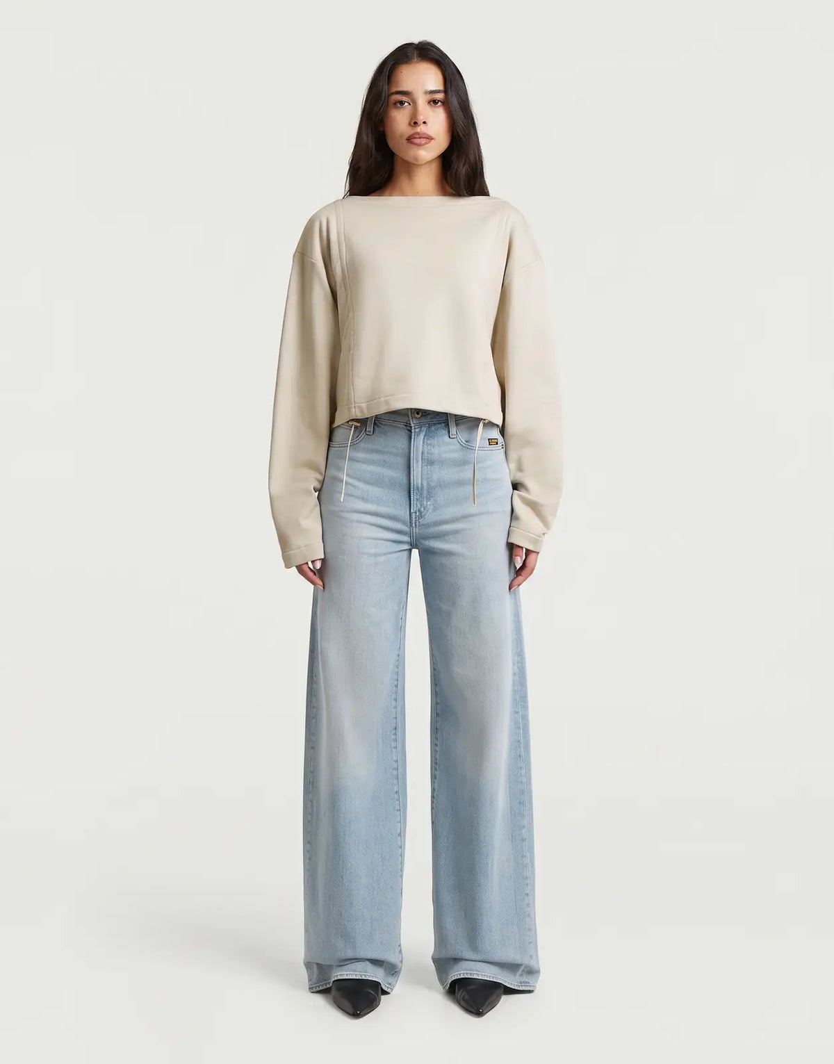 G-Star RAW Adjustable Strings Whitebait Sweatshirt - view 3
