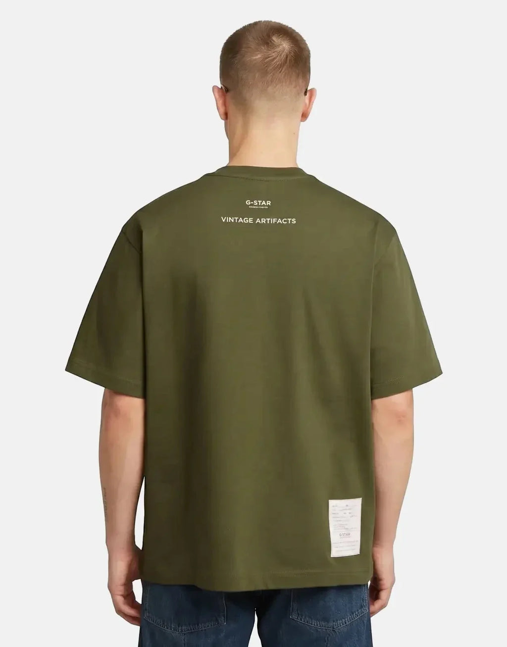 G-Star RAW Artifacts Boxy Shadow Olive T-Shirt - view 2