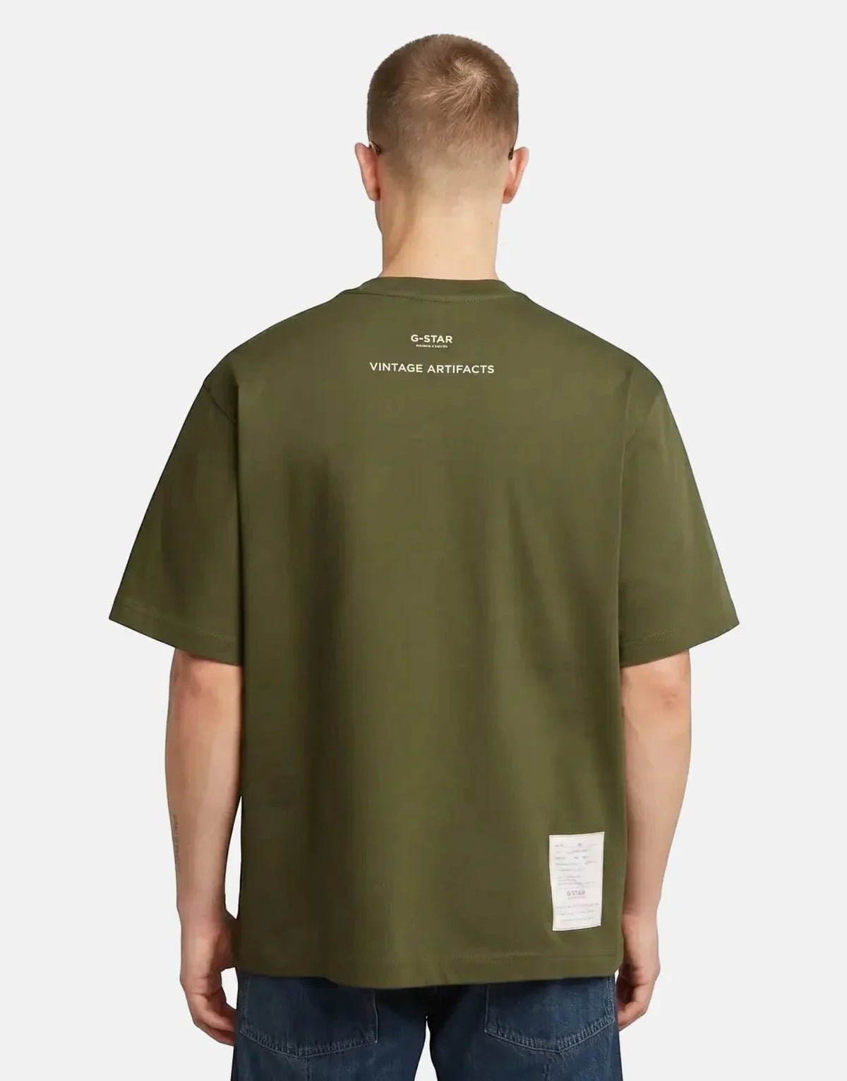 G-Star RAW Artifacts Boxy Shadow Olive T-Shirt - view 2