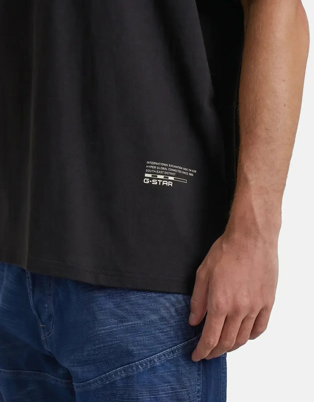 G-Star RAW Back Applique Relaxed Black T-Shirt - view 3