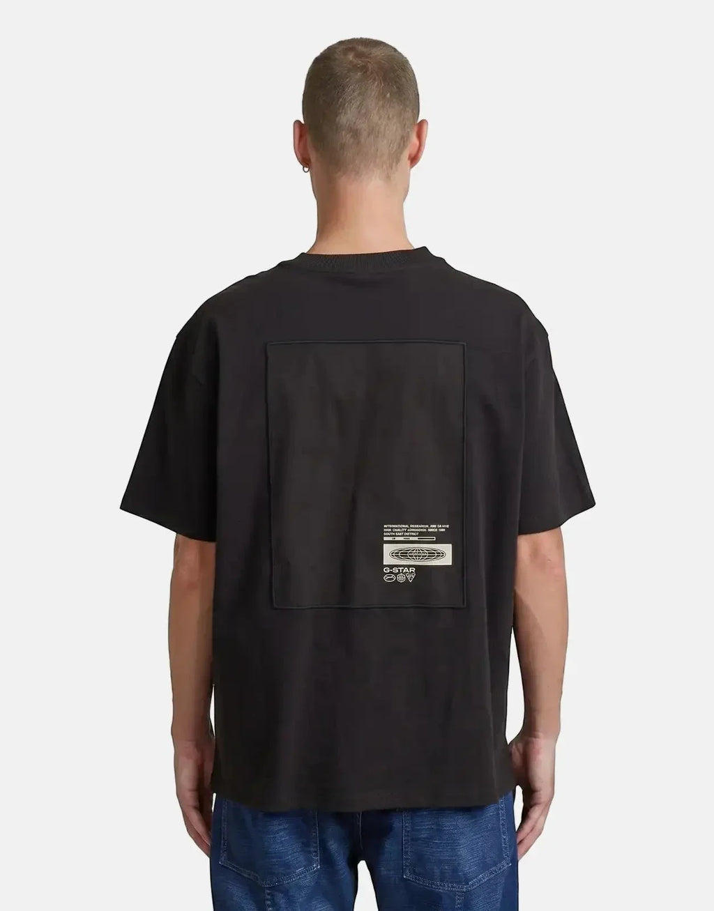 G-Star RAW Back Applique Relaxed Black T-Shirt - view 2