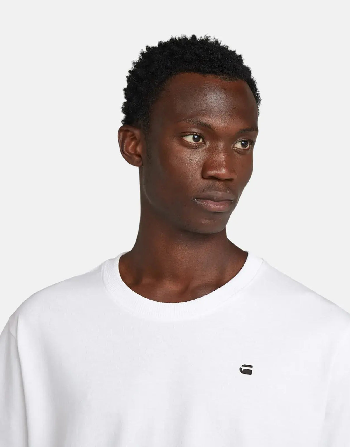 G-Star RAW Back Photo Loose Print White Sewing T-Shirt - view 4