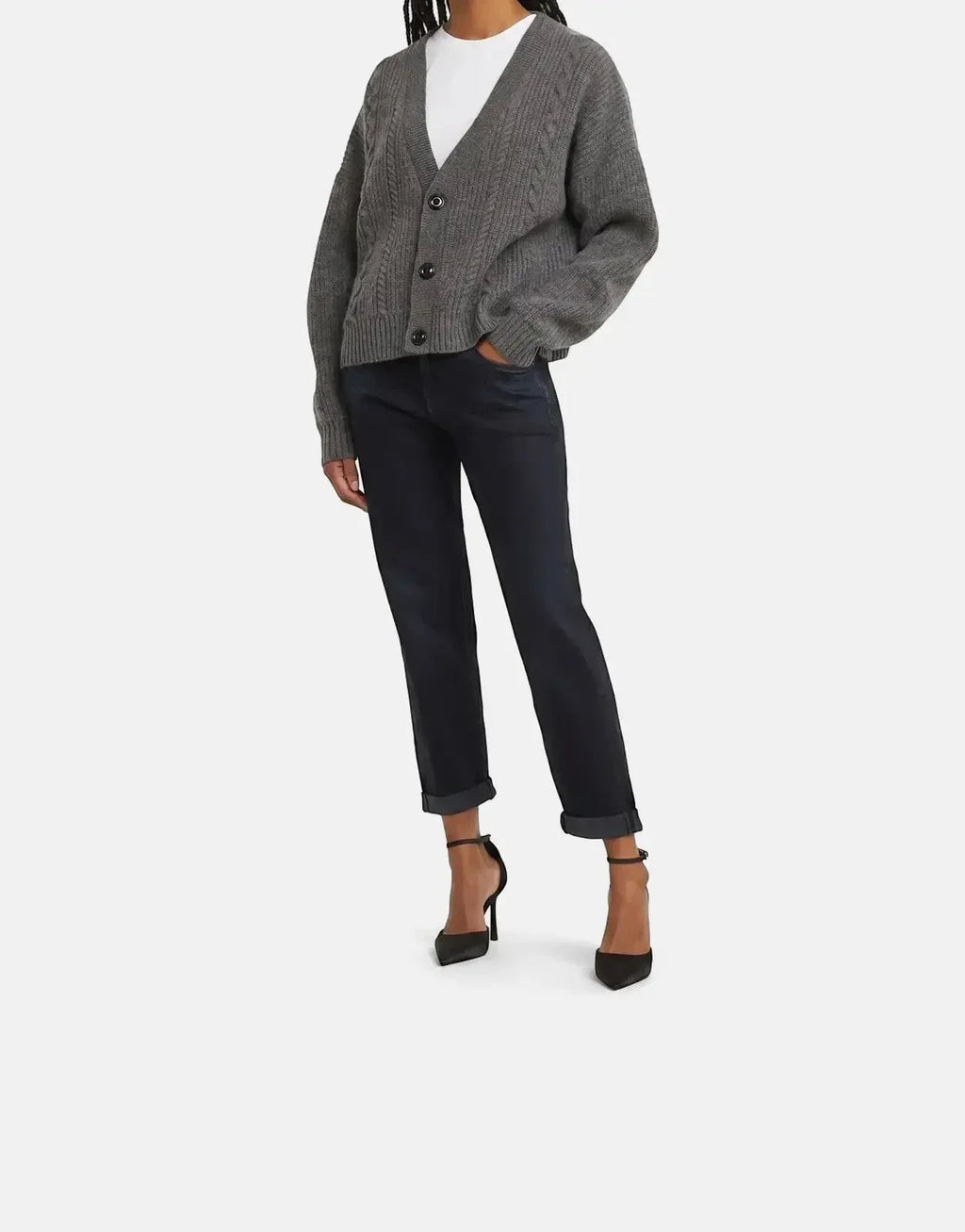 G-Star RAW Cable Cropped Cardi Granite knitwear - view 5