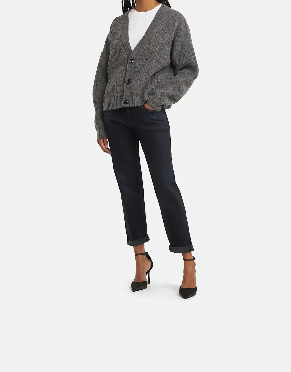 G-Star RAW Cable Cropped Cardi Granite knitwear - view 5