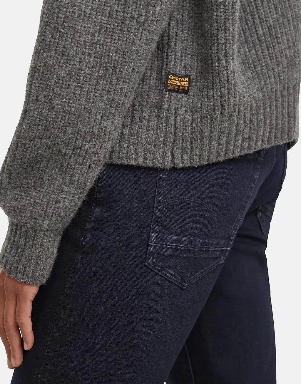 G-Star RAW Cable Cropped Cardi Granite knitwear - view 3