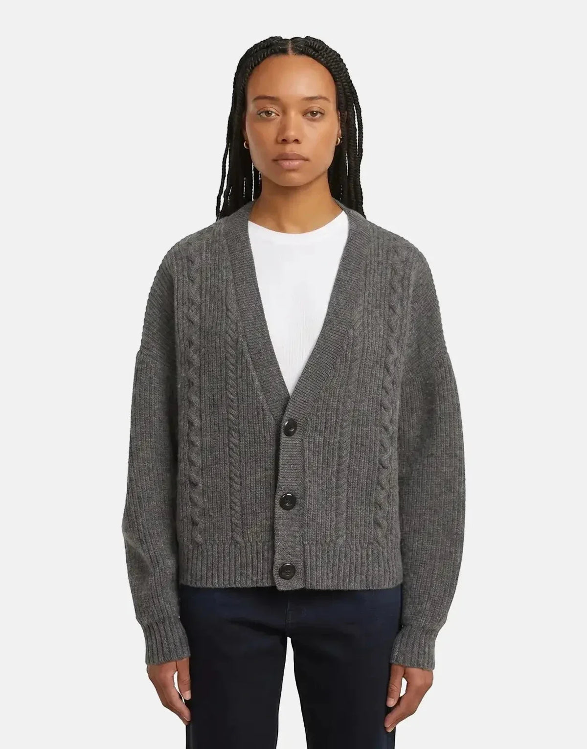 G-Star RAW Cable Cropped Cardi Granite knitwear