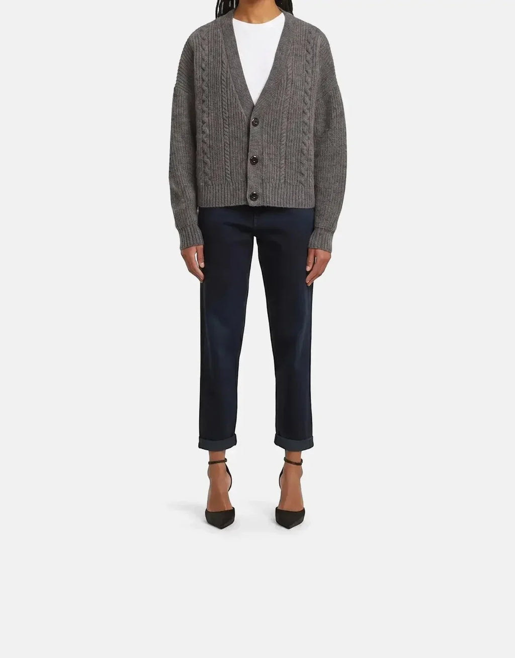 G-Star RAW Cable Cropped Cardi Granite knitwear - view 4