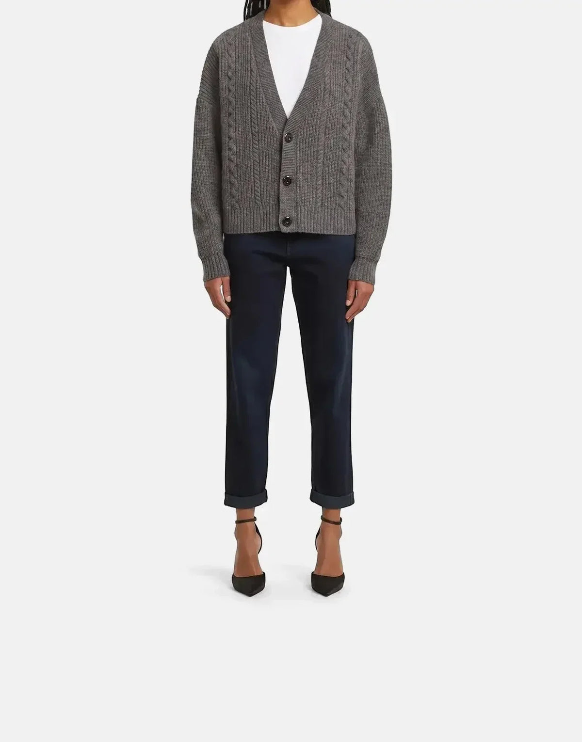 G-Star RAW Cable Cropped Cardi Granite knitwear - view 4