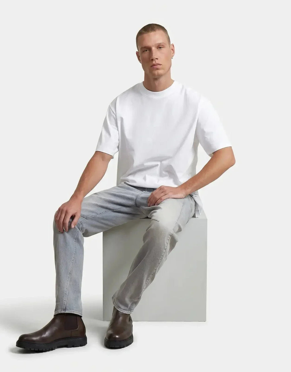 G-Star RAW Contor 3D Slim Faded Mechanical Grey Jeans - view 4