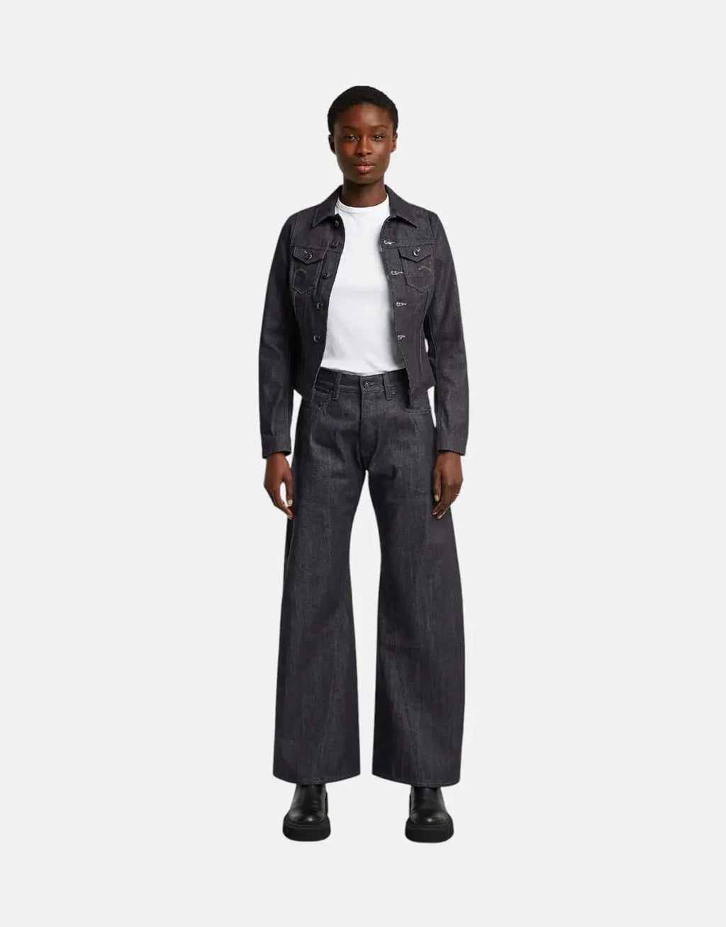 G-Star RAW Contor 3D Wide Raw Denim Jeans - view 3