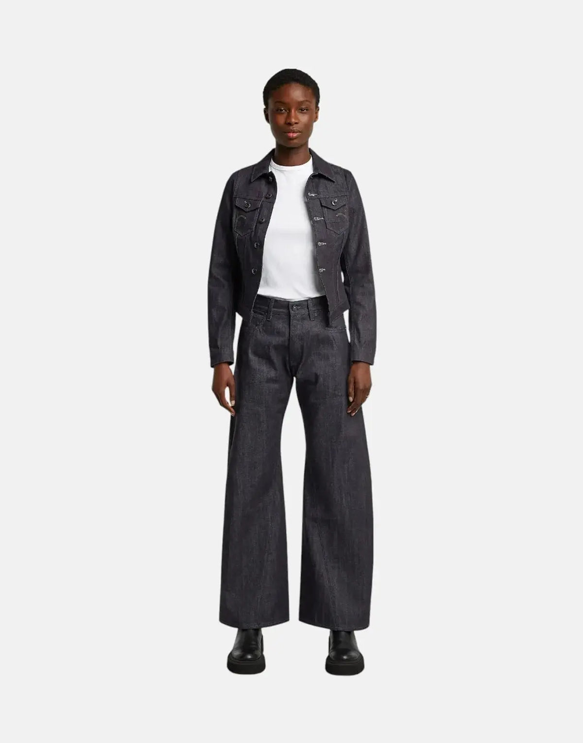 G-Star RAW Contor 3D Wide Raw Denim Jeans - view 3
