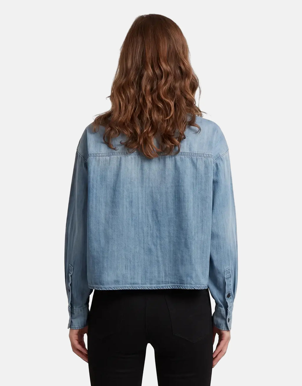 G-Star RAW Cropped Relaxed Shirt Faded Cadet Blue - view 2