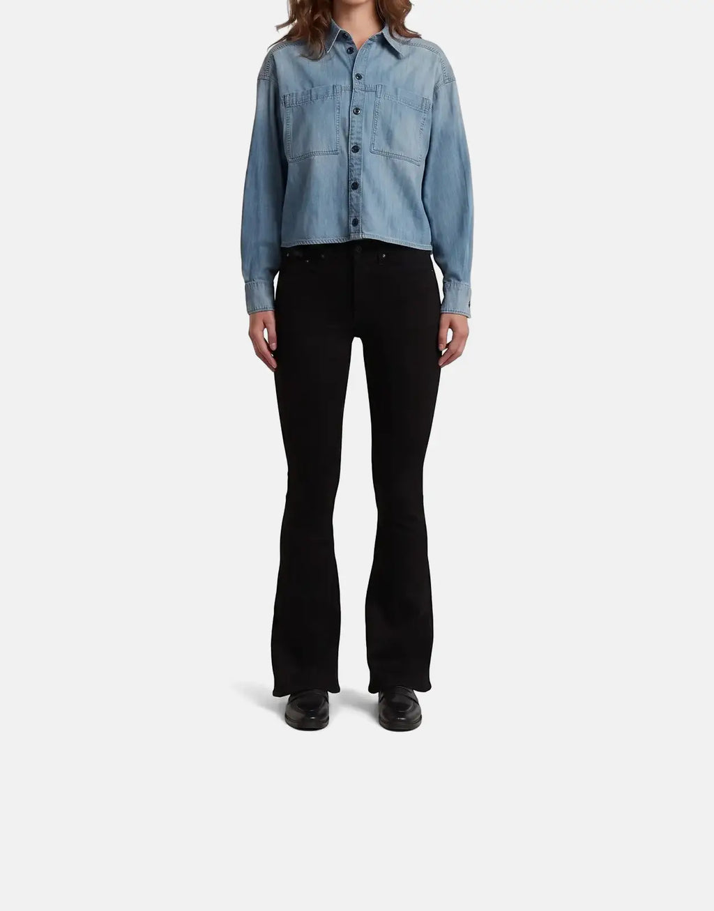 G-Star RAW Cropped Relaxed Shirt Faded Cadet Blue - view 4