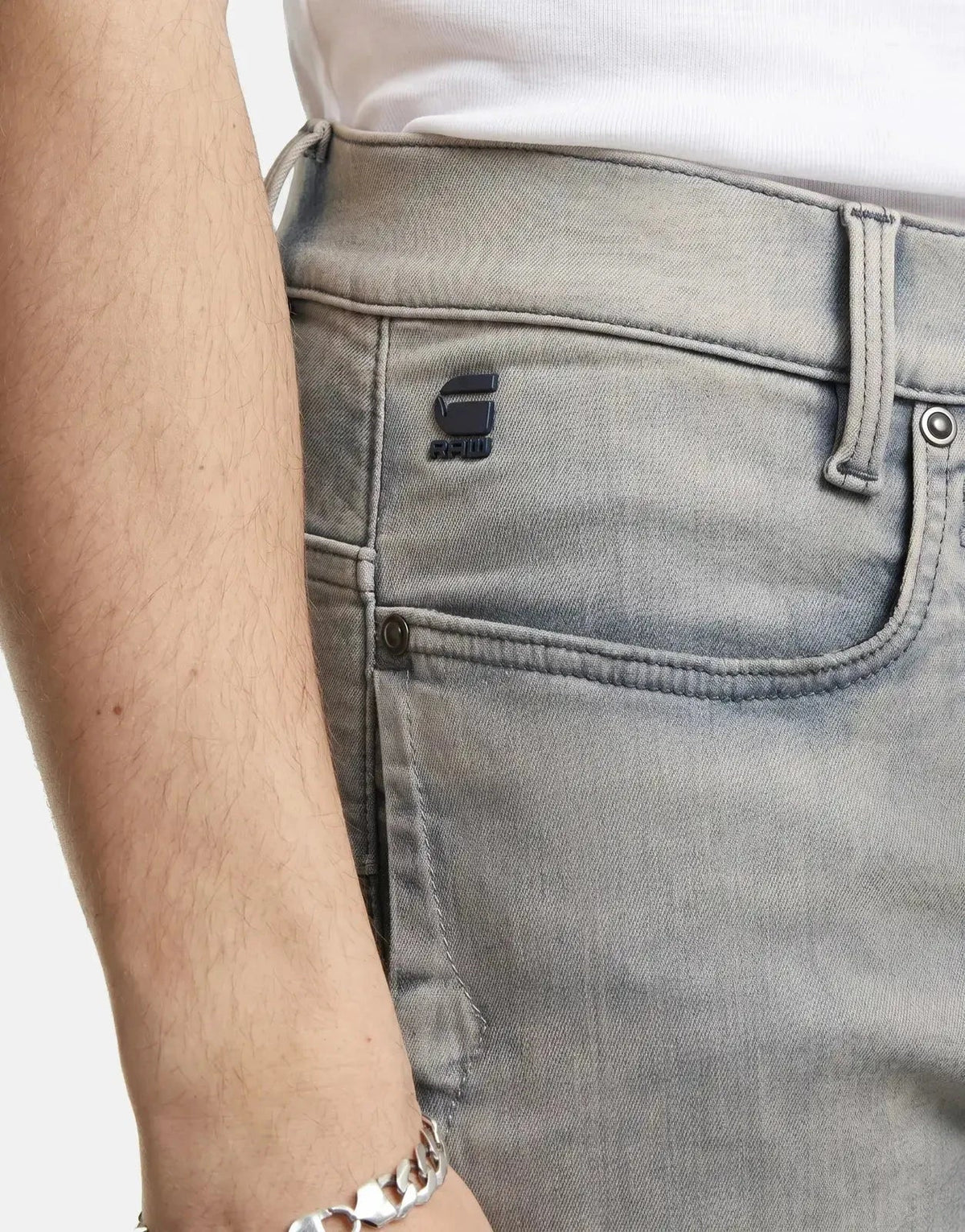 G-Star RAW D-Staq 3D Slim Antic Faded Radium Jeans - view 2