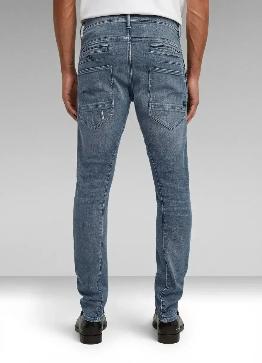 G-Star RAW D-Staq  Faded Blue Pebble Restored 3D Slim Jeans - view 2