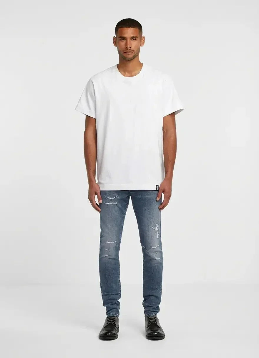 G-Star RAW D-Staq  Faded Blue Pebble Restored 3D Slim Jeans - view 4