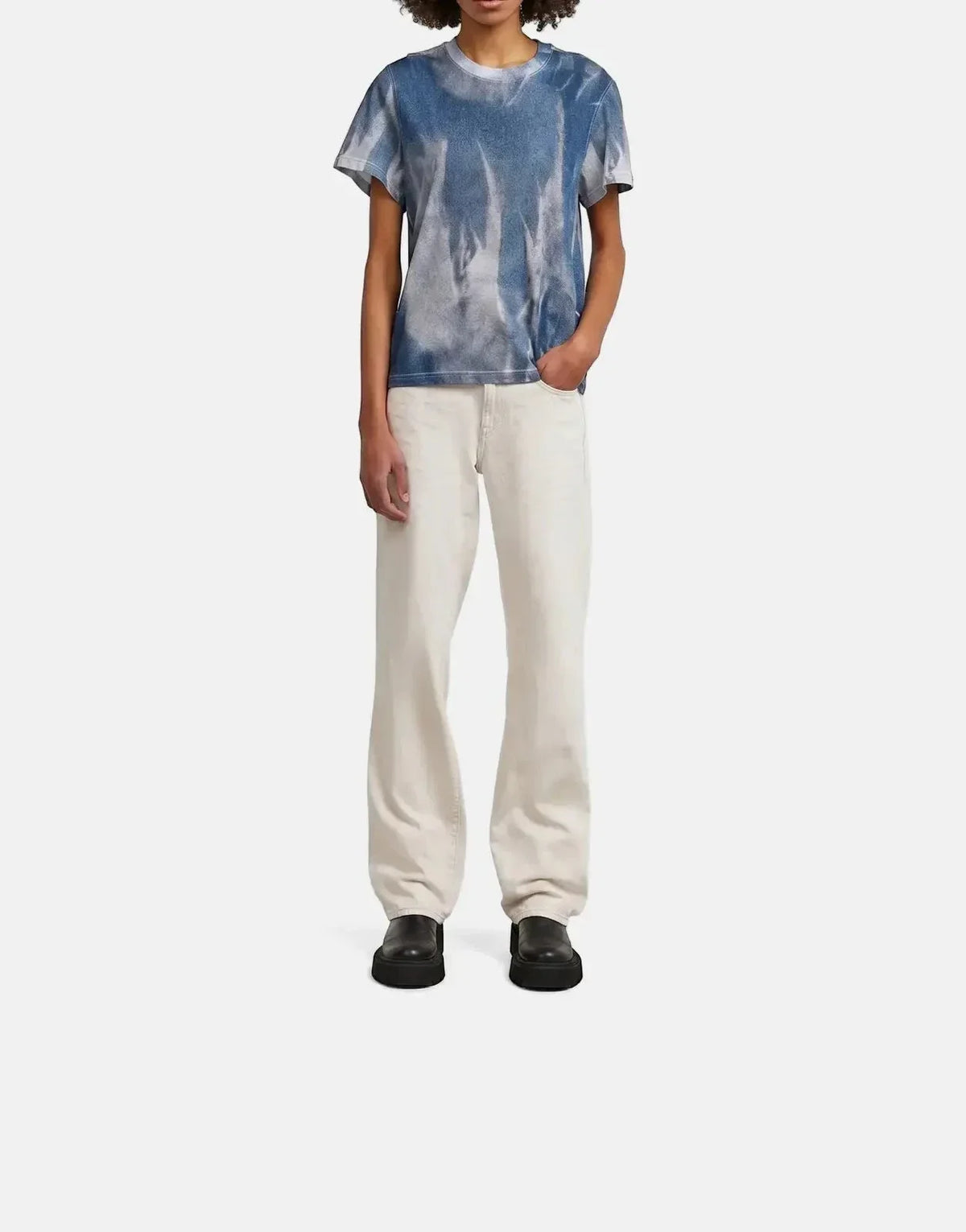 G-Star RAW Denim Print Denim Flame T-Shirt - view 4