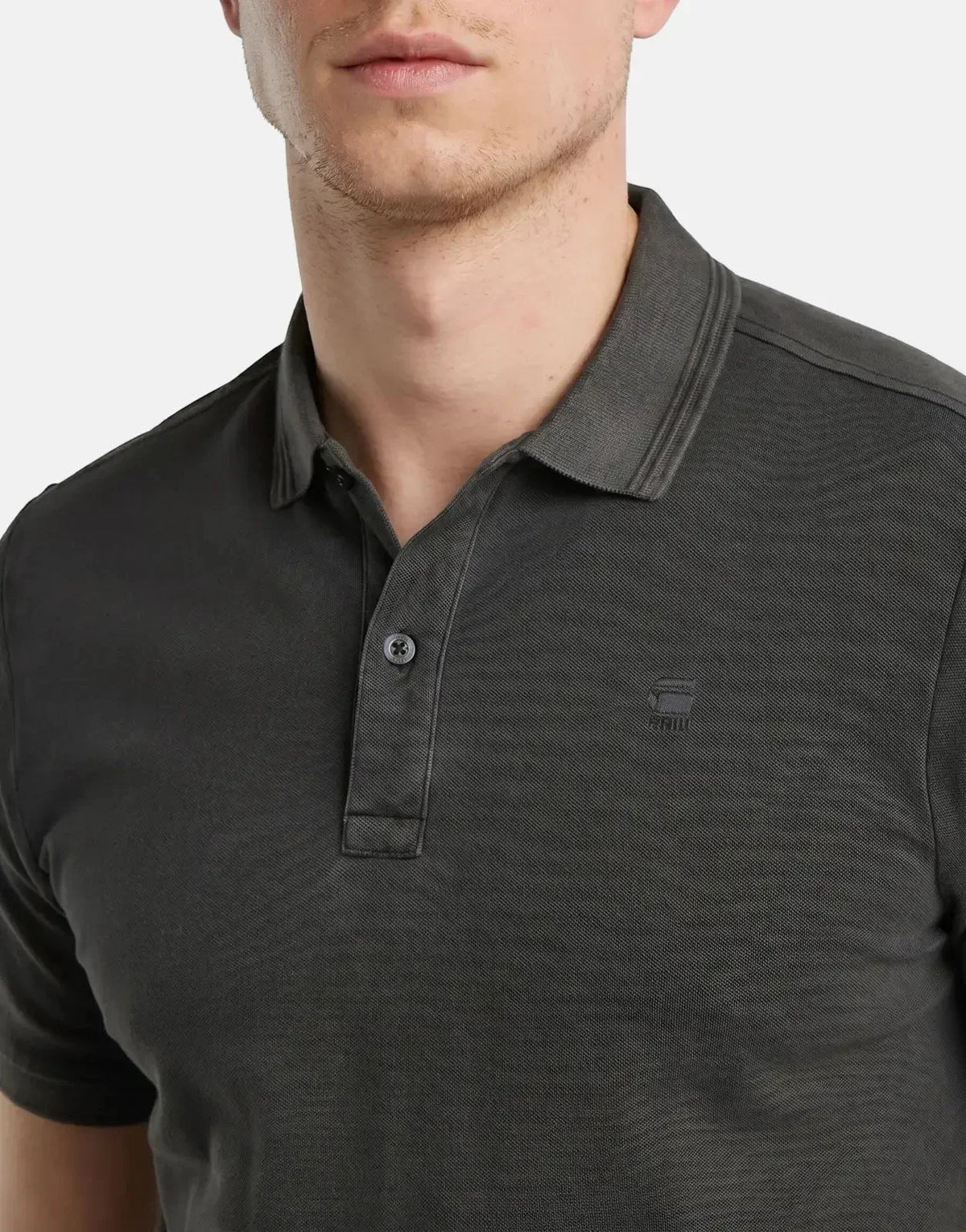 G-Star RAW Dunda Overdyed Black Slim Polo Shirt - view 4