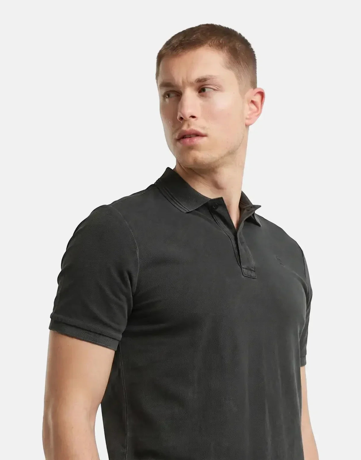 G-Star RAW Dunda Overdyed Black Slim Polo Shirt - view 3