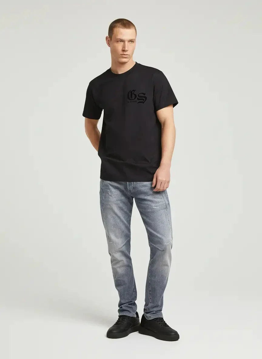 G-Star RAW Flock Back Graphic Black Loose T-Shirt - view 3