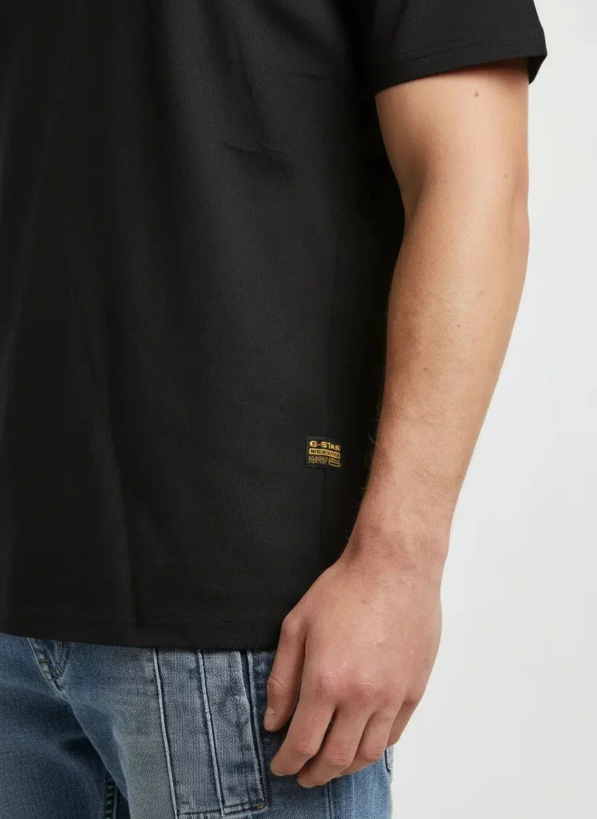G-Star RAW Flock Back Graphic Black Loose T-Shirt - view 4