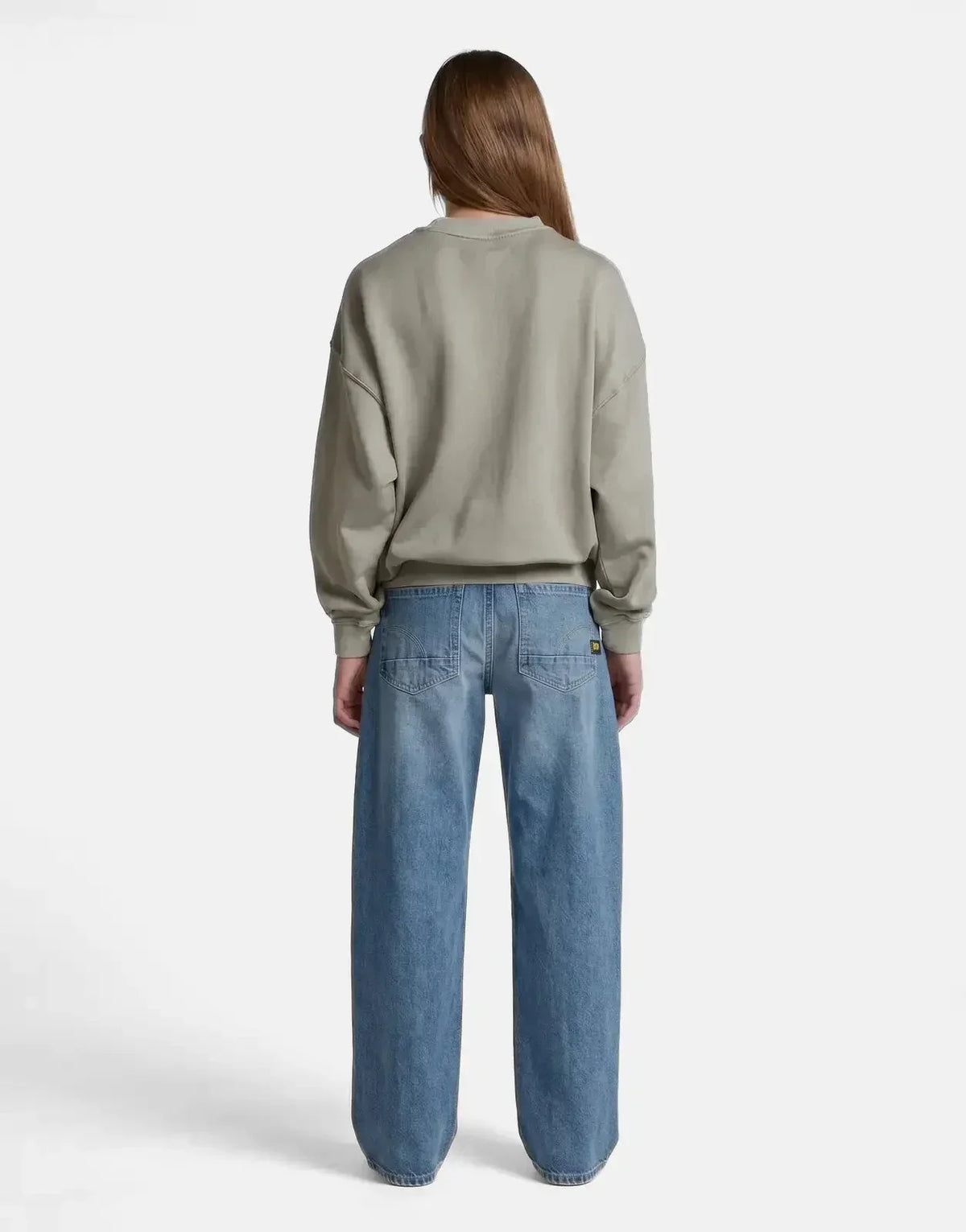 G-Star RAW Girls Oversized Crew Grey Allow Sweatshirt - view 2