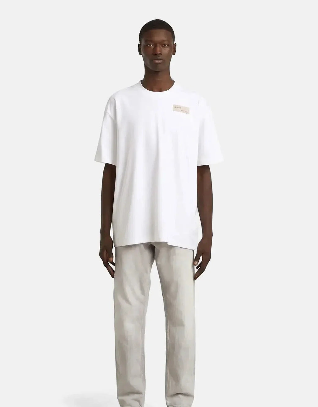 G-Star RAW HB Badge Relaxed White T-Shirt - view 4