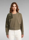 G-Star RAW Heritage Hardware Loose Cropped Turf Sweatshirt