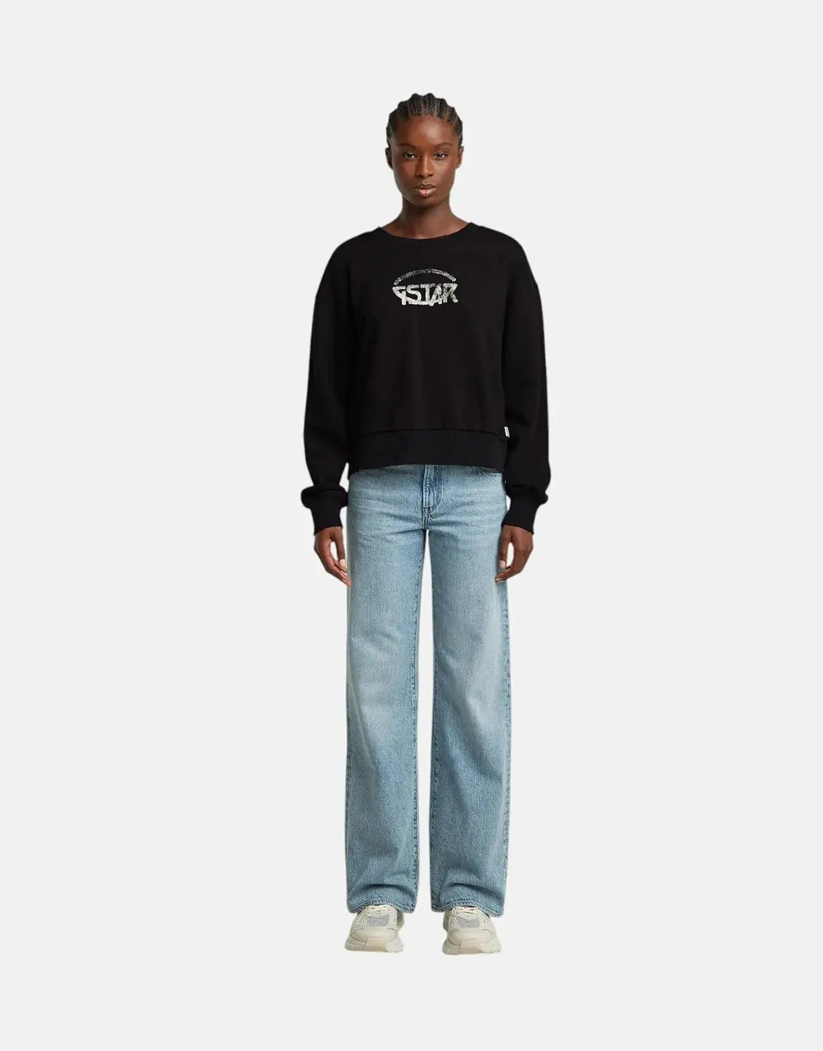 G-Star RAW Logo Loose Black Sweatshirt - view 4