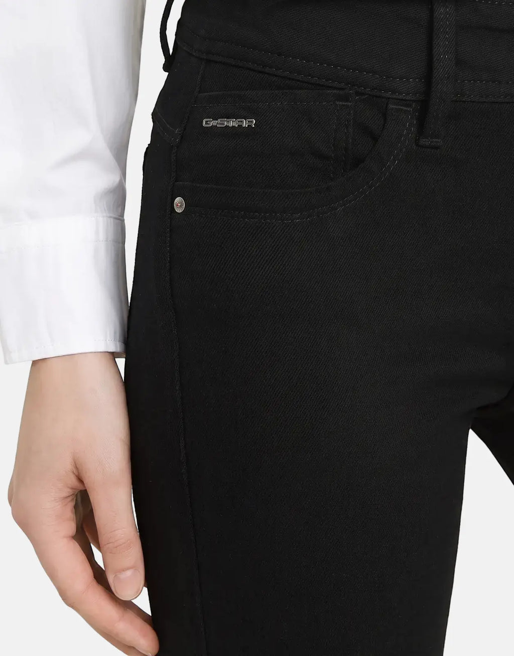 G-Star RAW Lynn Mid Skinny Pitch Black Jeans - view 3