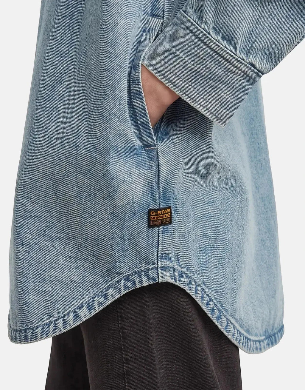 G-Star RAW Maxi 1-pkt Sun Faded Pacific Blue Overshirt - view 3