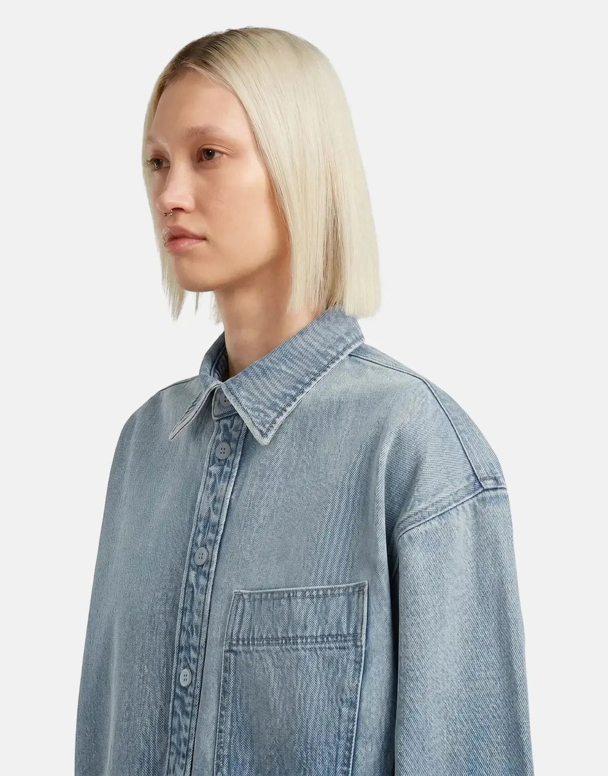 G-Star RAW Maxi 1-pkt Sun Faded Pacific Blue Overshirt - view 5