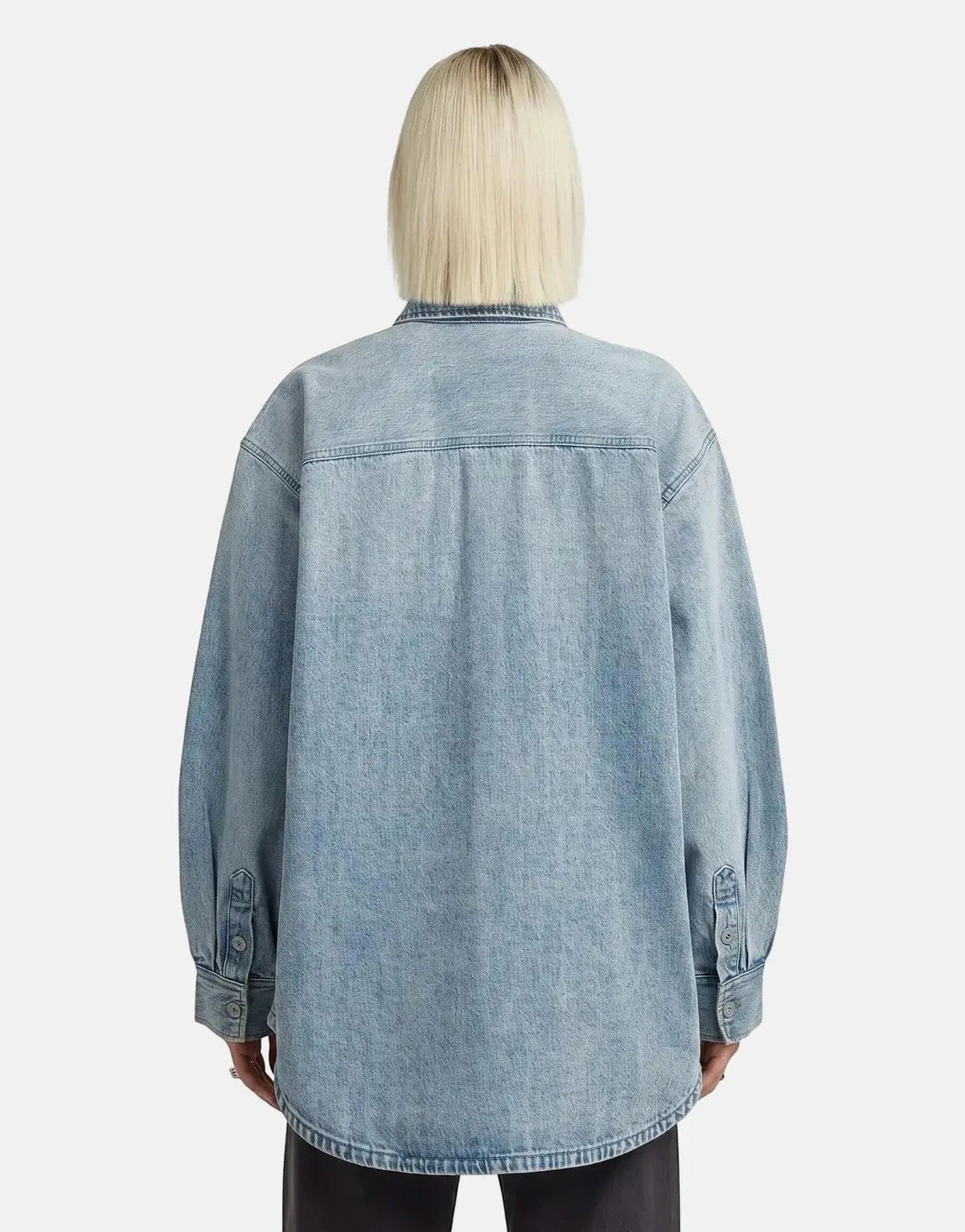 G-Star RAW Maxi 1-pkt Sun Faded Pacific Blue Overshirt - view 4