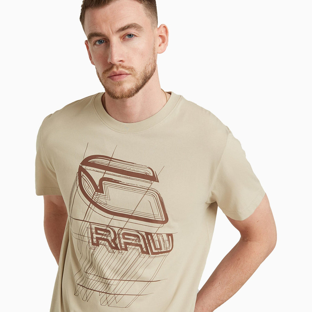Men's Graphic Bright Crew Neck T Shirt