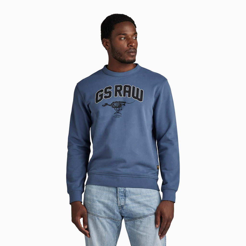 Men's Skeleton Dog Graphic Sweatshirt